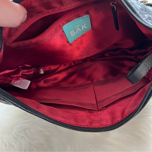 The Sak Pink Label Quilted Chain Strap Shoulder Purse in Black - Picture 6 of 7